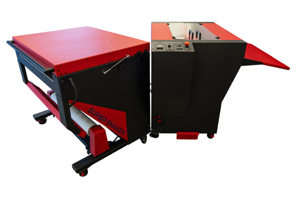 Fully assembled Super Shaker and Dryer engineered for print shop workflows
