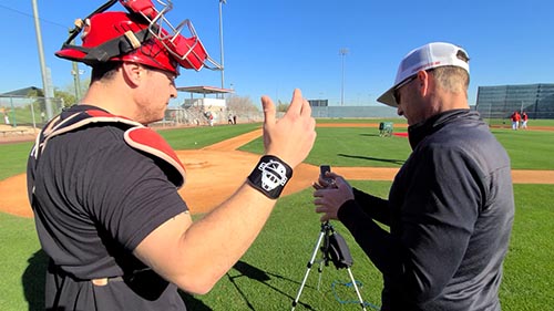 Caught Stealing Pro100™️ being tested with the Cincinnati Reds during professional field trials