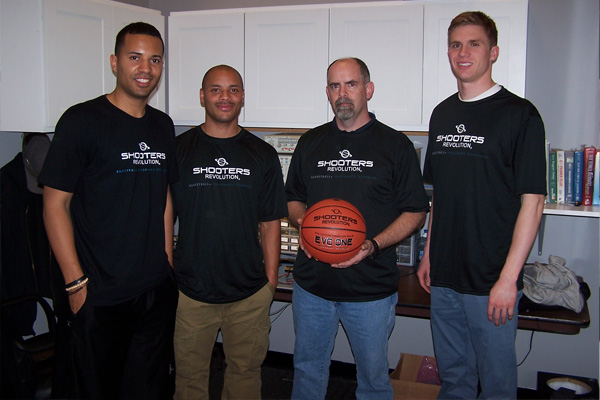 SOENCO founder Greg Mills with Shooters Revolution development team